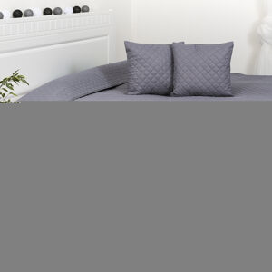 4Home Přehoz na postel Orient šedá, 220 x 240 cm, 40 x 40 cm