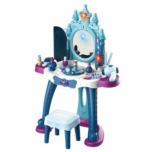 Baby Mix Dětský toaletní stolek s židličkou Ledový svět modrá, 47 x 13 x 57 cm