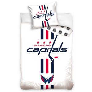 BedTex Bavlněné povlečení NHL Washington Capitals White, 140 x 200 cm, 70 x 90 cm