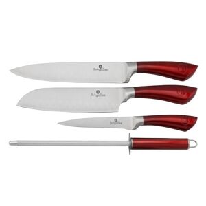 BERLINGERHAUS Sada nožů 4 ks Burgundy Metallic Line BH-2011