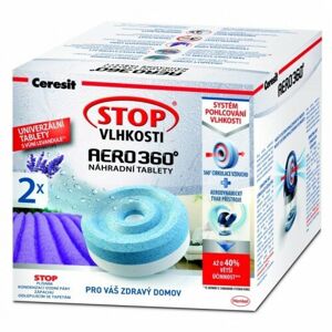 Ceresit STOP VLHKOSTI AERO 360° náhradní tablety 3v1 relaxační levandule (2x450g)