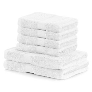 DecoKing Sada ručníků a osušek Bamby bílá, 4 ks 50 x 100 cm, 2 ks 70 x 140 cm