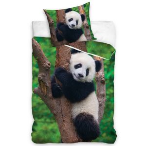 Tiptrade Dětské bavlněné povlečení Medvídek Panda, 140 x 200 cm, 70 x 90 cm