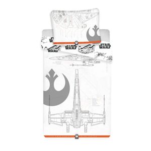 Jerry Fabrics Bavlněné povlečení Star Wars Vehicles 2019, 140 x 200 cm, 70 x 90 cm