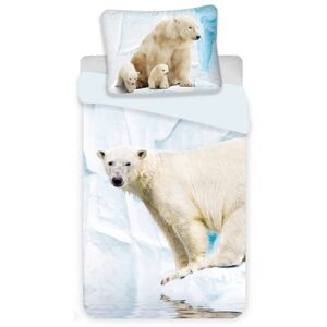 Jerry Fabrics Dětské bavlněné povlečení Polar Bear, 140 x 200 cm, 70 x 90 cm