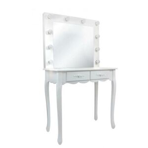 Toaletní kosmetický stolek Vintage 80x40x140cm se zrcadlem