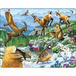 Larsen Puzzle Zvířata v Alpách, 55 dílků