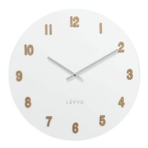 LAVVU WHITE LCT4070 dřevěné hodiny 