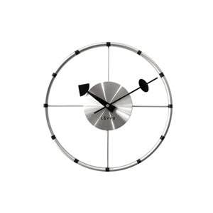 Nástěnné hodiny Lavvu Compass stříbrná, pr. 31 cm 