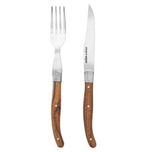 Orion Steak set nůž+vidlička nerez/dřevo 
