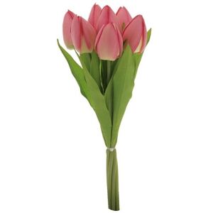 Puget růžových tulipánů, 7 květů, 35 cm