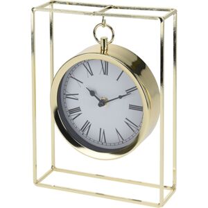 Stolní hodiny Erada zlatá, 18,8 x 5,8 x 25 cm