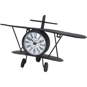 Stolní kovové hodiny Aeroplane, 37,5 cm