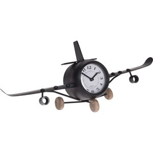 Stolní kovové hodiny Aeroplane, 41,8 cm