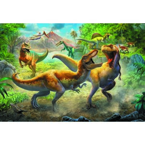 Puzzle TREFL Dinosauří souboj 160 dílků