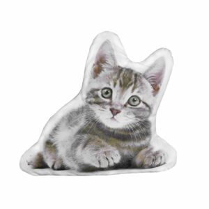 Forbyt Tvarovaný 3D polštářek Kočička, 35 x 25 cm