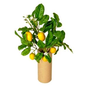 Umělý Mini citroník s plody, 30 cm 