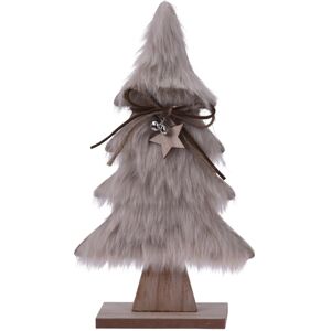 Vánoční dekorace Hairy tree světle hnědá, 28 cm