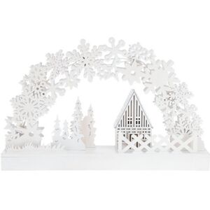 Vánoční svítící dekorace Winter Dream, 32 x 22 x 5,5 cm, 8 LED, teplá bílá