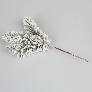 Zasněžená umělá větvička ,18 x 30 cm