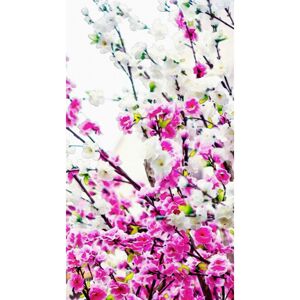 AG ART Závěs Flowers Pink, 140 x 245 cm